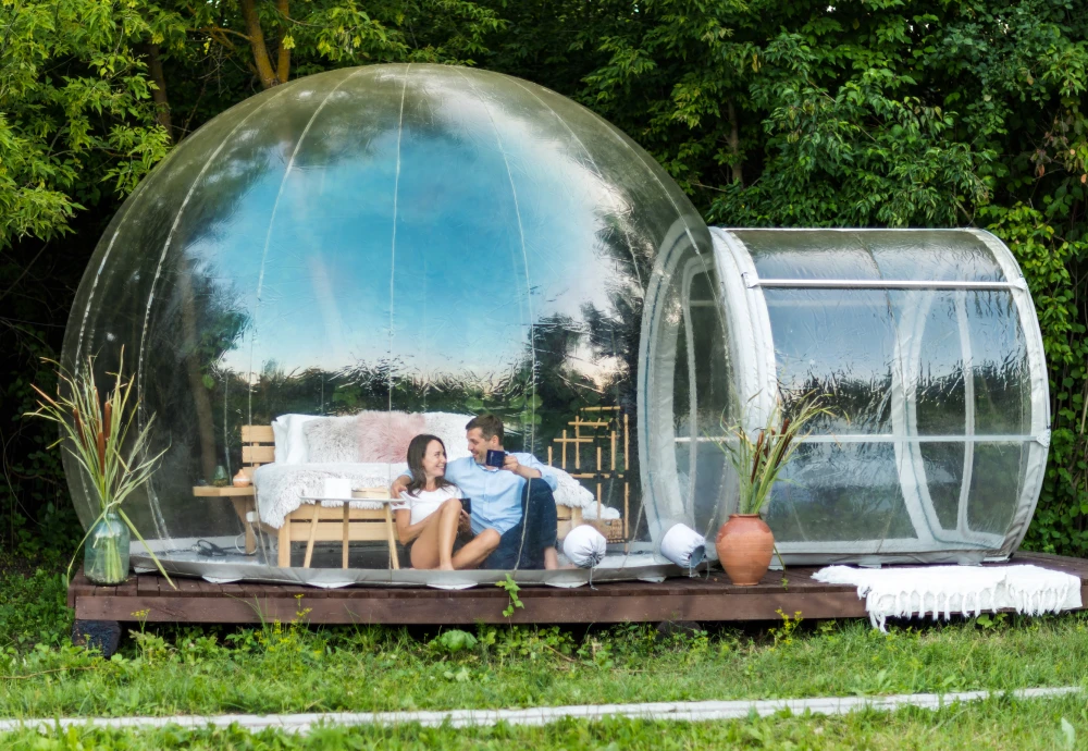 inflatable clear bubble camping tent