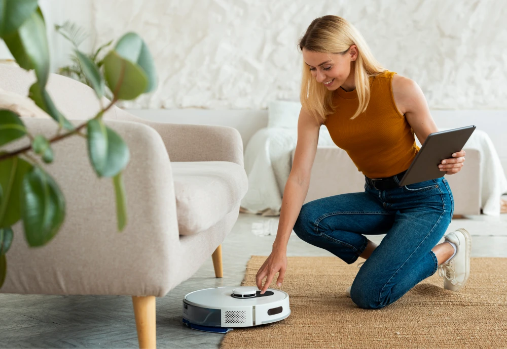 robot vacuum with cleaning station